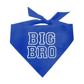 Big Bro Baby Announcement Dog Bandana (Royal, OS 744)