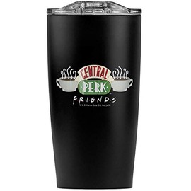 Friends Central Perk Coffee Logo Stainless Steel 20 oz Travel Tumbler, Vacuum Insulated & Double Wall with Leakproof Sliding Lid | Great for Coffee/Hot Drinks and Cold Beverages