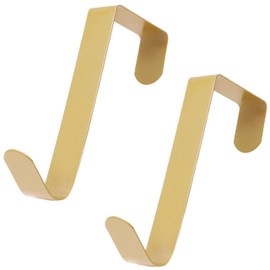 Toyland® Pack of 2-13cm Metal Over The Door Wreath Hangers - Ultra Slim - Seasonal Decoration Accessories