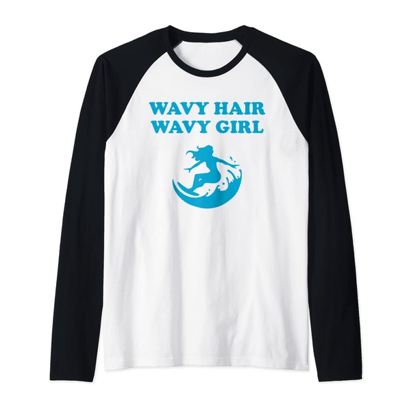 WAVY HAIR WAVY GIRL WOMENS CURLY HAIR SURFER SURFBOARD WAVE