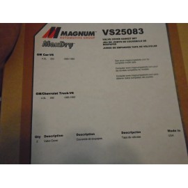 MAGNUM Engine Valve Cover Gasket Set magnum VS25083 85-93 GM CAR/ TRUCK 4.3L 262