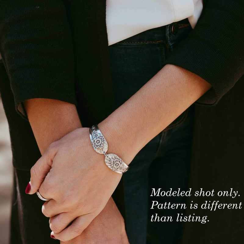 Antique Silverware Spoon Jewelry Daffodil 1950 Medium