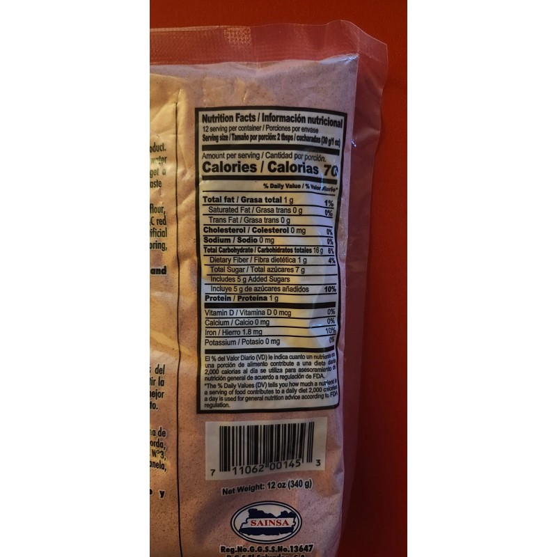 PERLA 2 PACK PERLA HORCHATA AND BARLEY FLOUR WITH MILK/HORCHATA
