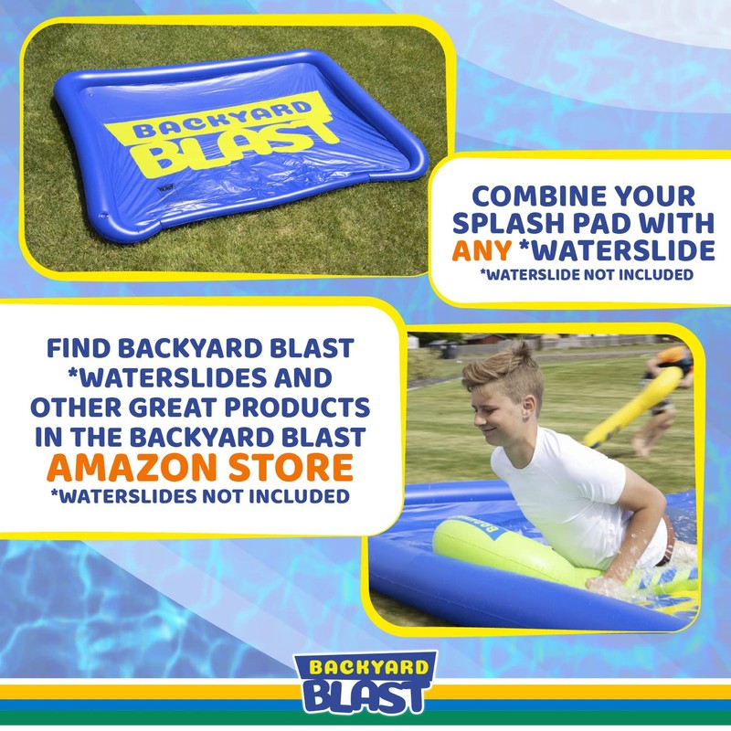 BACKYARD BLAST 8’ x 6’ Splash Zone, Water Slide Splash