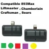 MASTERGATES 2 Comp 893MAX 3 Button Fits Liftmaster Visor Remote