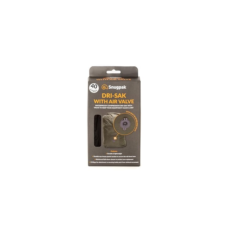 Snugpak Dri-Sak with Air-Valve WGTE - 100% Waterproof Bag with