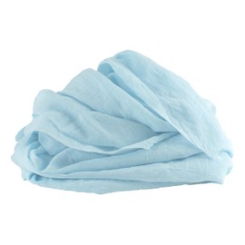 100%Mosel Muslin Decorative Fabric, Light Blue (48 cm x 5 m), 66 g/m², Very Thin Table Runner, Delicate Table Decoration for Birthdays & Weddings, Table Runner as Colourful Decoration for Special