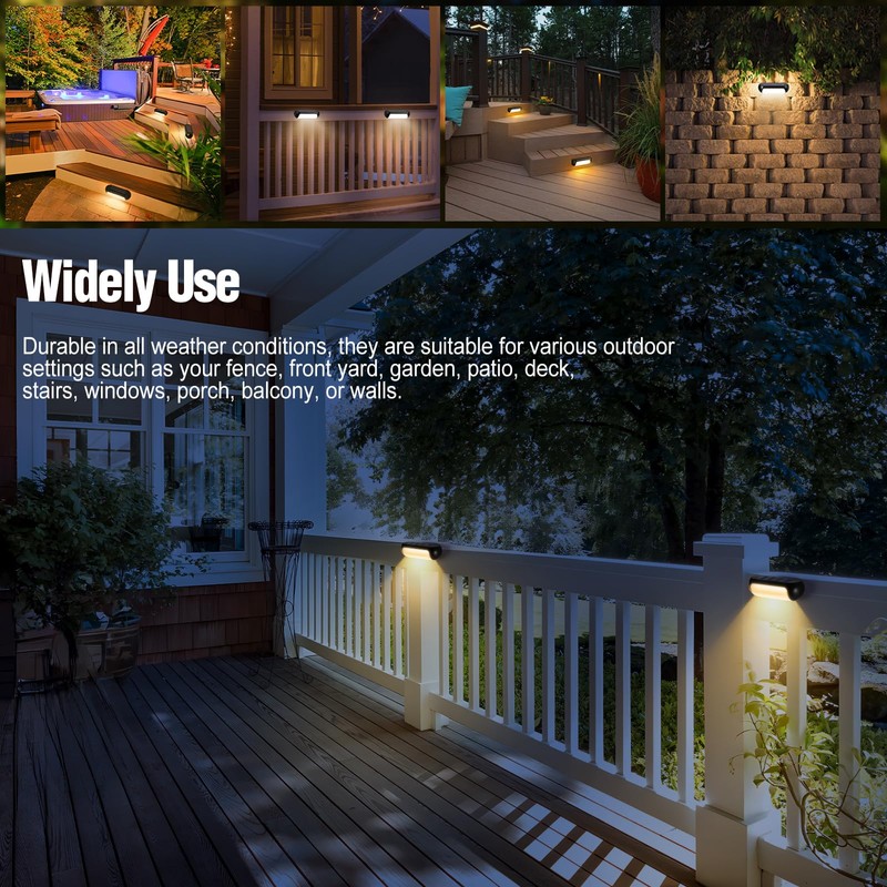 Kinberry Solar Security Lights Outdoor Motion Sensor - Warm/Cool Outdoor
