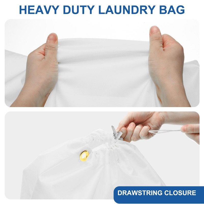 sourcing map Laundry Bag with Drawstring Closure, 27"x22" Dirty Clothes