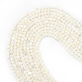 Shell Beads for Jewelry Making,Loose Beads for DIY Bracelet Necklace Jewelry Making, White Shell Strands Loose Beads for Jewelry Craft Making