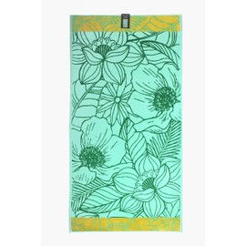 jilda-tex Beach Towel/Bath Towel, 90 x 180 cm, 100% Organic Cotton, Velour, Terry Cloth, Global Organic Textile Standard (GOTS), Bali, 90 x 180 cm