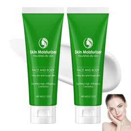 Food Skin Moisturizer Dry Face & Body Cream - Emollient Soothing Cream for Body Sensitive Skin, Natural Moisturiser Smooth Skin Lighting Cream for Men & Women, Hydrating Face Cream - (2 Pcs/120g)