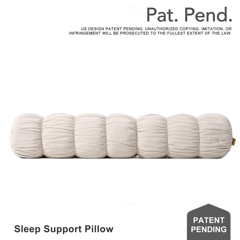 Ailuteie Pat. Pend. Long Bolster Pillow for Bed, 39 Inch,