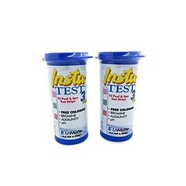 INSTA 3PLUS BROMINE and CHLORINE TEST STRIPS FOR POOLS, SPA AND HOT TUBS x 2 TUBS