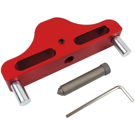 95mm Center Finder Line Scriber Center Marking Gauge Aluminum Alloy Center Scribe Marking Tool for Woodworking Red