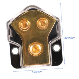 LABRIMP Block Car Amplifier Distribution Block for Ground Audio Systems Construction with Input and Output Essential for Efficient Car Audio Upgrades