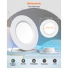 DUSKTEC Smart Recessed Lighting 6 Inch - RGBCW Color Changing