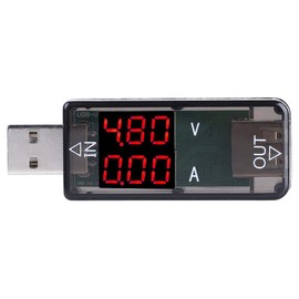Taidda Probador USB, Cargador de multímetro USB Tester USB Color LCD Voltímetro Amperímetro Medidor de corriente Cargador de multímetro USB Tester para la mayoría de las ap