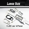 Bytiyar Small Carabiner Clips 1.85inch (47mm) Metal Snap Hooks with