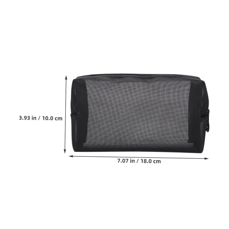 Beavorty 4pcs Nylon Mesh Makeup Bags Set Travel Toiletry Organizer