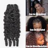 Extensiones de cabello humano rizado birmano de 16 pulgadas, tejido