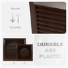HVAC OV 6 Inch Fit - Brown Plastic Vent Cover