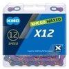 KMC X12 gewachste 12-Gang-Kette, Aurora-Blau, 126 Glieder