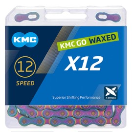 KMC X12 gewachste 12-Gang-Kette, Aurora-Blau, 126 Glieder