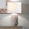 PIKOPIKO 1pcs Medium Lampshade White Marble Patterned Lamp Shade For