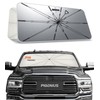 Pigenius Windshield Sunshade Umbrella Customized for 2010-2024 Dodge Ram 2500/3500.