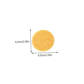 FOMIYES 60pcs Rounded Makeup Puff Powder Simple Cosmetic Puff Comfortable Makeup Pad Facial Cleaning