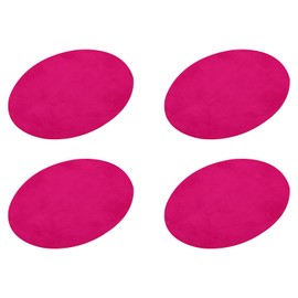 MECCANIXITY Elbow Knee Iron-on Fabric Patches Repair Patches Oval Pink for Clothing Repair Crafts Repair Kit Backpack Shoes Decoration Pack of 4