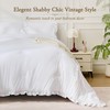BDEUS White Ruffle Comforter Set Full Size, 3 Pieces Lightweight