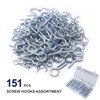 CCLIFE Screw Hooks Stainless Steel Eye Screw Hooks for Screwing
