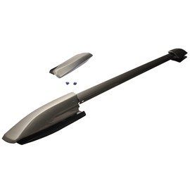 IKON MOTORSPORTS Roof Rack Side Rails, Compatible with 2008-2013 Toyota Highlander, Cargo Bars Luggage Carrier Factory Style Painted Gunmetal 2PC Pair Set