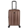 Skyline Hardside Large Checked Suitcase Hardshell 8-Wheel Spinner Luggage, Brown