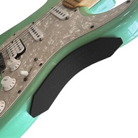 Strap-A-Joe Guitar Stability Grip - Prevents Sliding On Leg - Electric Guitar Lap Rest Holder Guitar Support Strap:_Black_One Size Fits Most