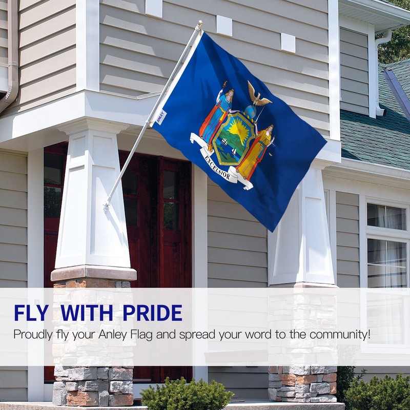 ANLEY Fly Breeze 3x5 Foot New York State Flag -