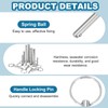 sourcing map Quick Release Pins, Dia 5/16"(8mm) Usable Length 4.17"(106mm)