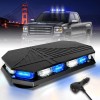 Rooftop Emergency Strobe Light Bar 102 LED Blue White Mini