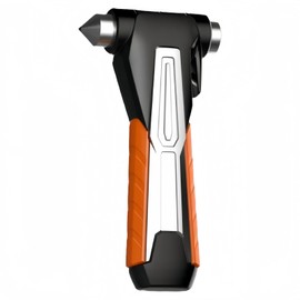 Seoulish Emergency Safety Hammer Seatbelt Cutter Escape Tool,2 in 1 Window Glass Breaker and Seat Belt Cutter Safehammer for Car (1, Orange+Black)