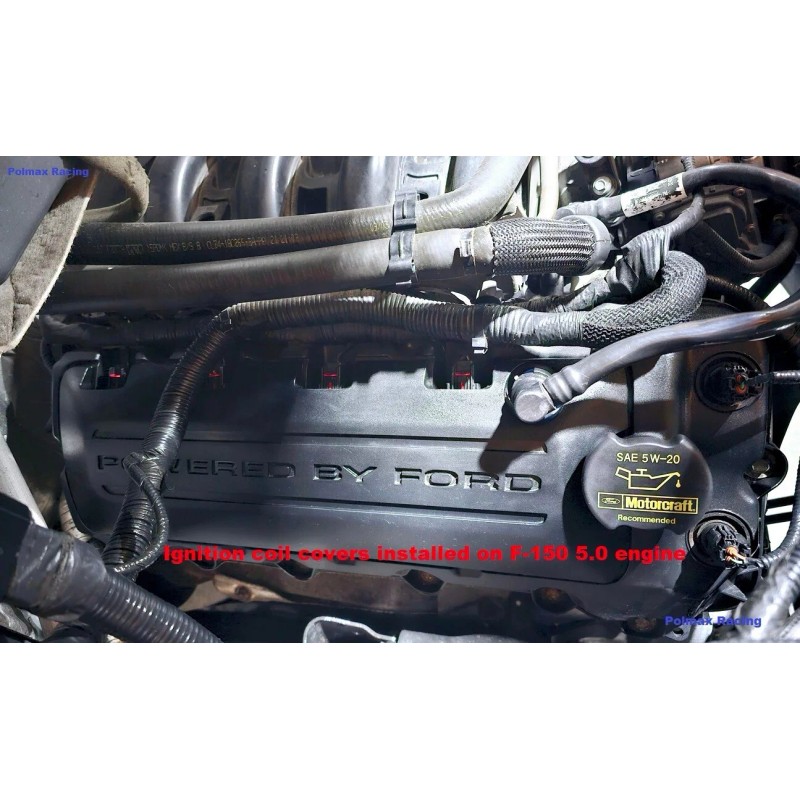 Ford Performance Black powered by Ford coil covers upgrade for