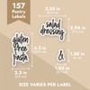 Talented Kitchen Pantry Labels for Food Containers 157 Piece -