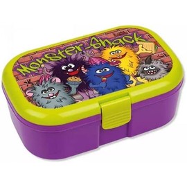 Monster Lunch Box with Fruit and Vegetable Compartment, Dishwasher Safe, BPA-Free for Children and Adults Lutz Mauder