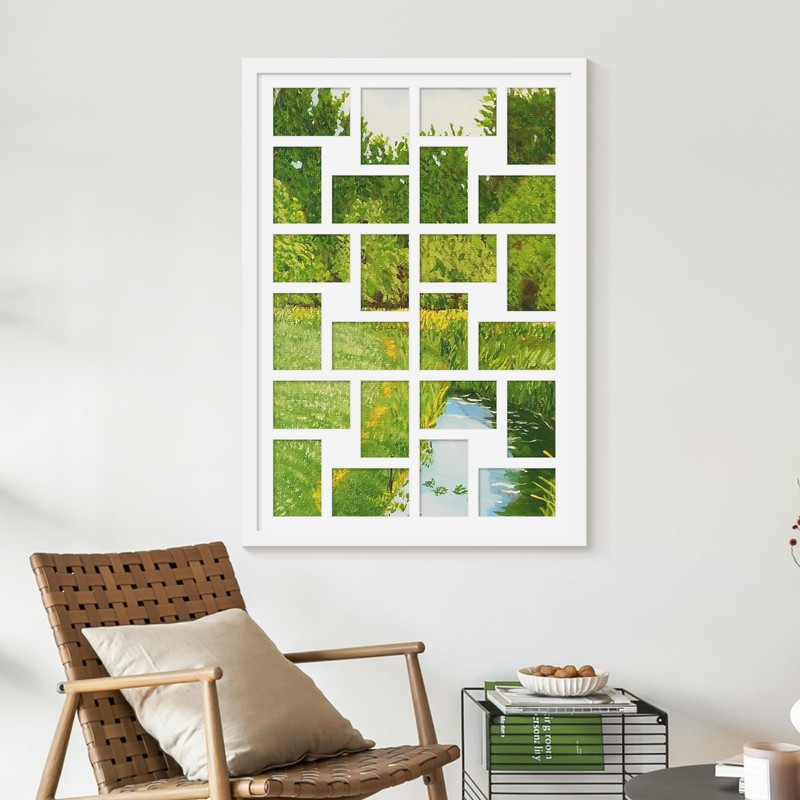 DUENPY 22x32 Collage Picture Frame 4x6 Picture Frames Collage Wall