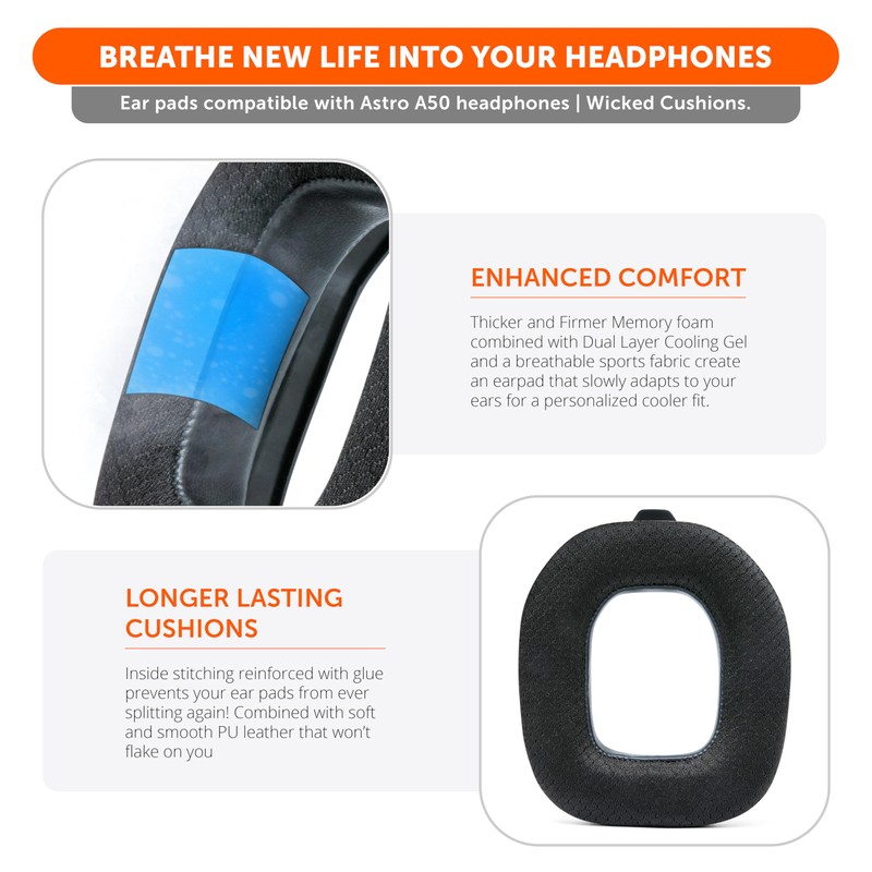 WC Mod Kit A50 - Cooling Gel Earpads + Headband