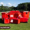 Pack of 4 White Bin Number 3 Stickers (17 cm)