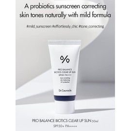 [Dr.Ceuracle] Pro Balance Biotics Clear Up Sun SPF 50+ PA+++ (1.7 fl.oz) | A Probiotics Sunscreen | Tone Correcting, Skin Balancing, Mild Hydrating Sunscreen with strong UV Protection