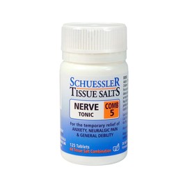 Schuessler Tissue Salts Comb 5 Nerve Tonic 125 Tablets