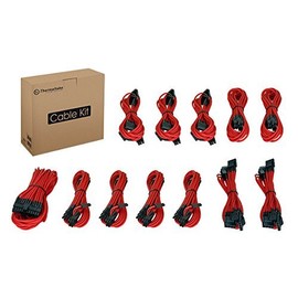 Thermaltake AC-032-CN3NAN-PR Individually Sleeved Cable Kit – Red